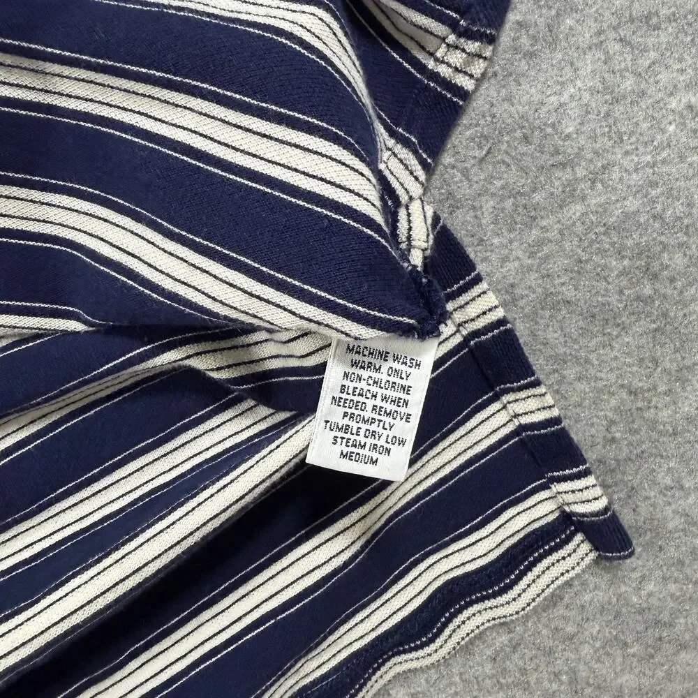 Vintage Polo Ralph Lauren Golf Polo Mens M Navy Striped 1999 US Open Pinehurst
